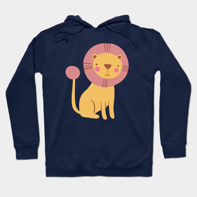 Lovely lion Hoodie by Rebelform